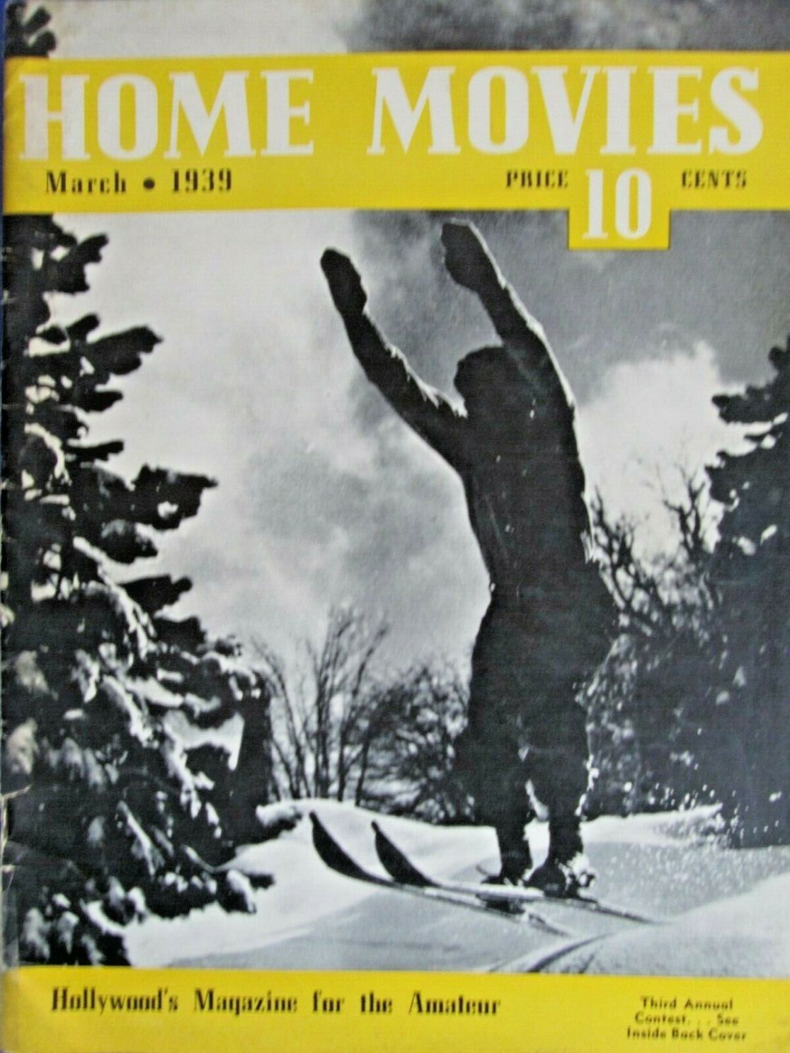 HOME MOVIES magazine side cover  March 1939