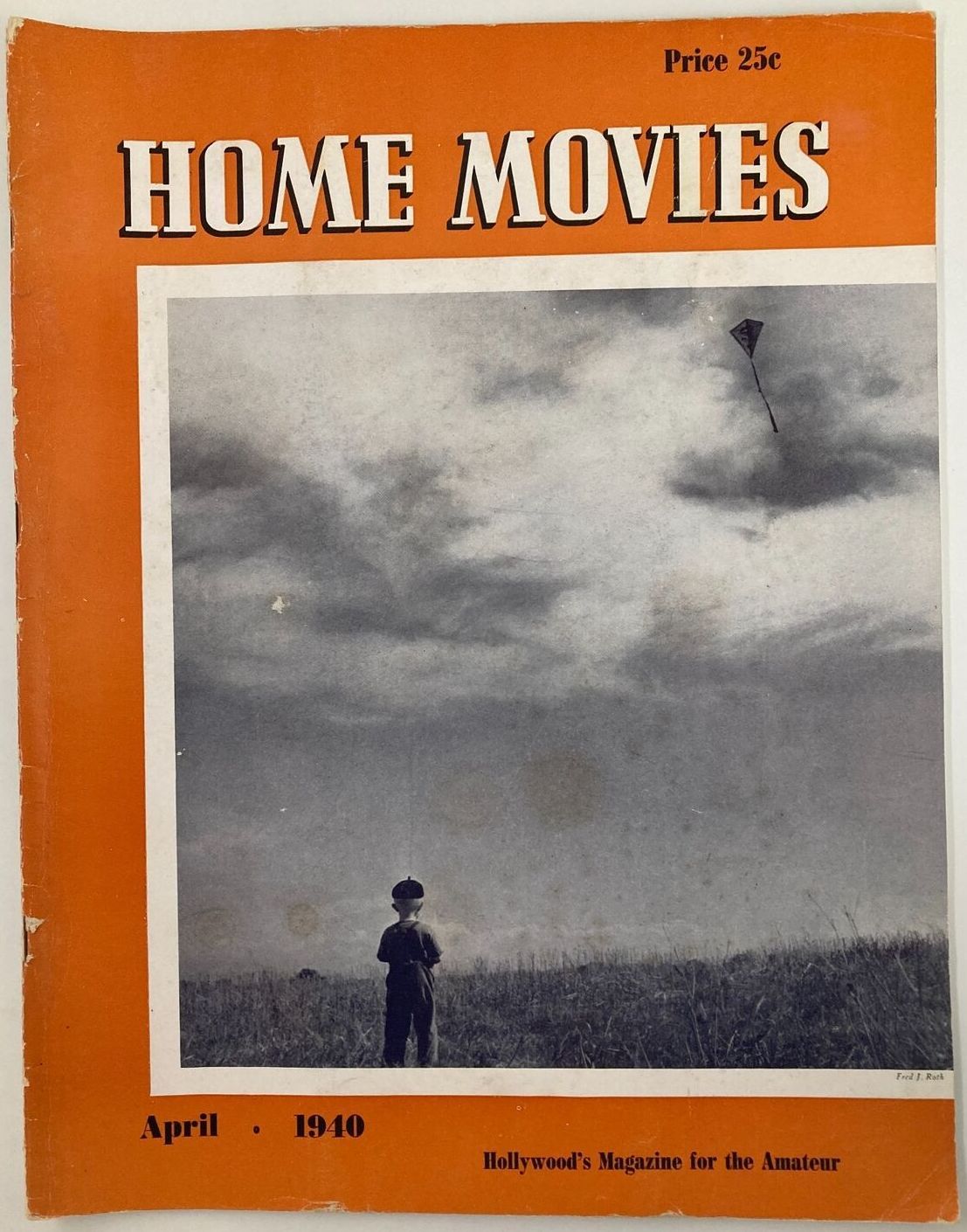 HOME MOVIES magazine side cover  April 1940