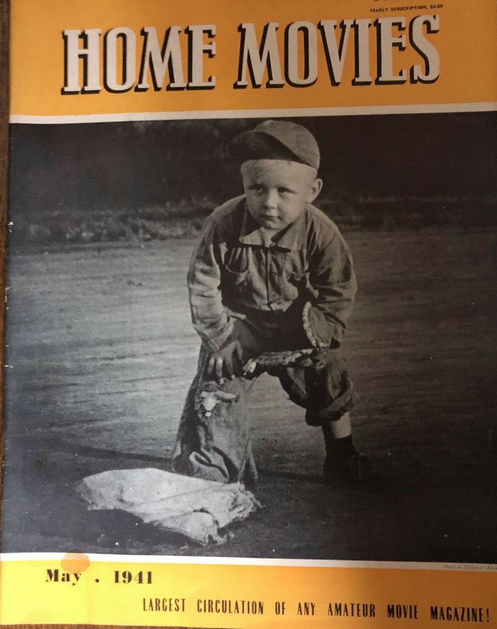HOME MOVIES magazine side cover  May 1941