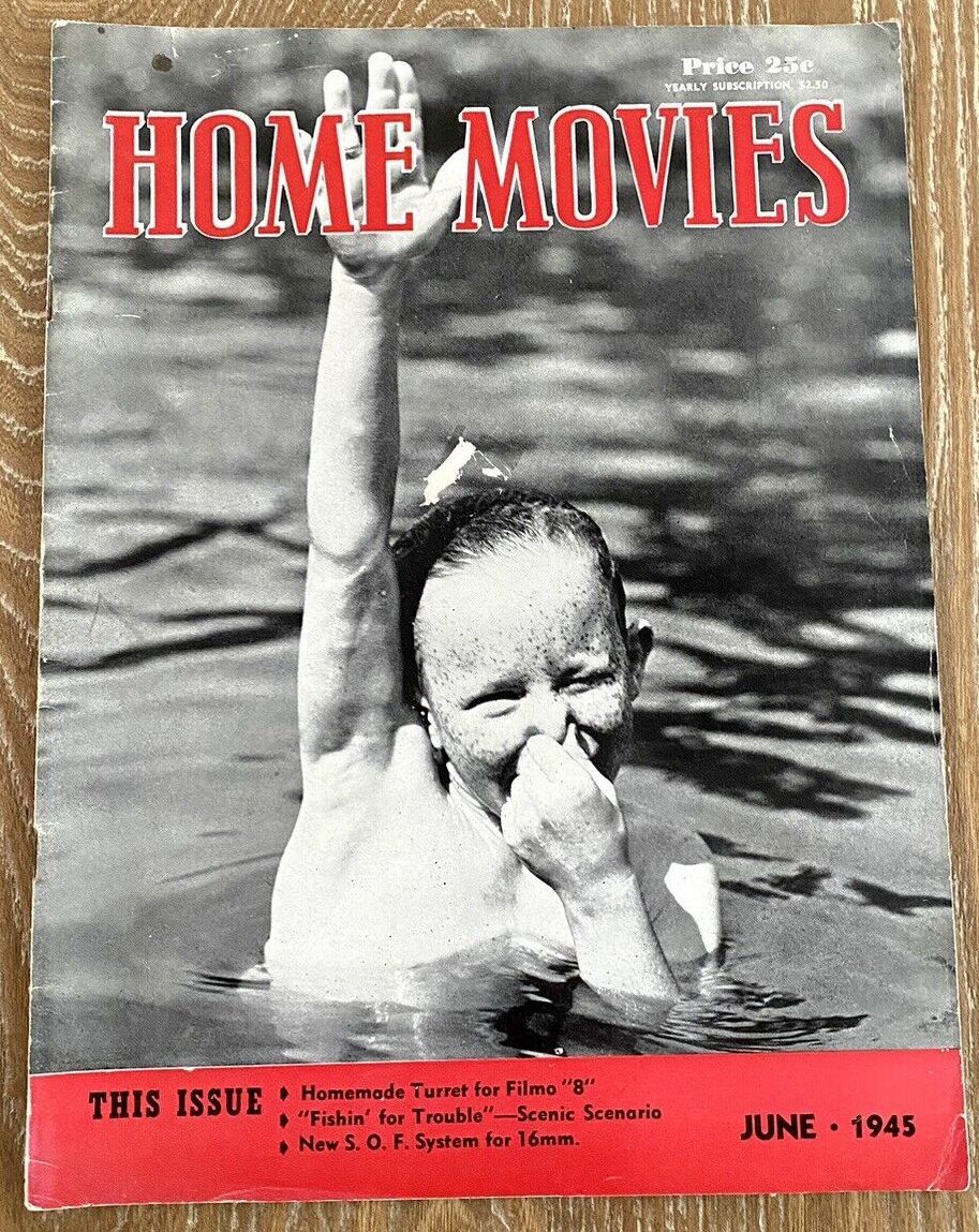 HOME MOVIES magazine side cover  June 1945