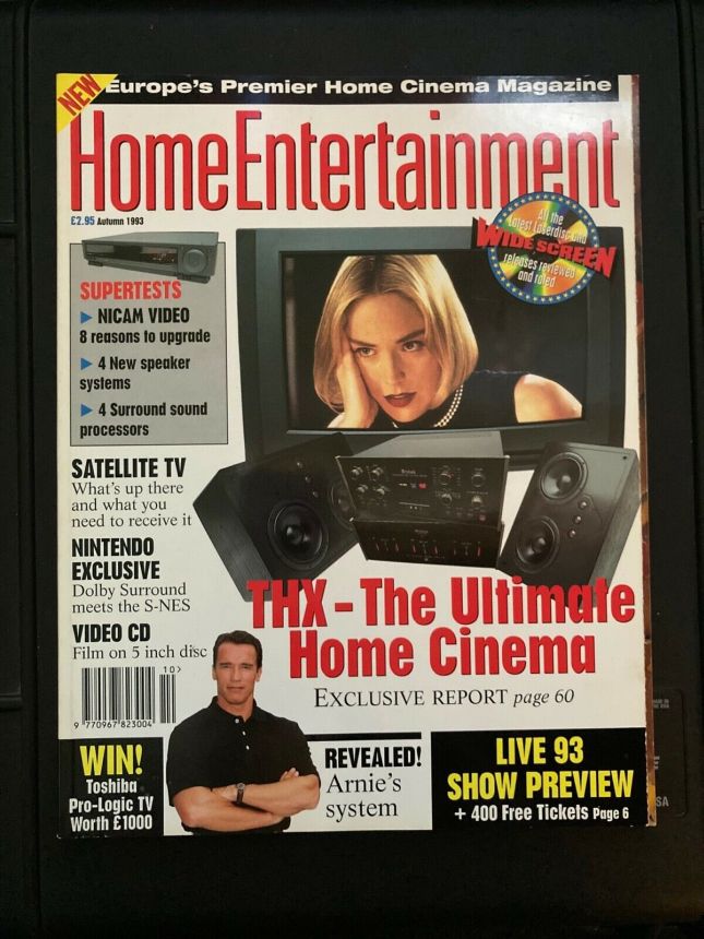 HOME ENTERTAINMENT (UK) magazine side cover Issue 4 Autumn 1993