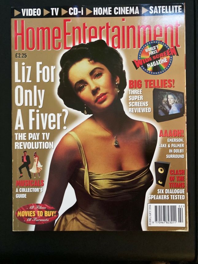 HOME ENTERTAINMENT (UK) magazine side cover Issue 8  February 1994