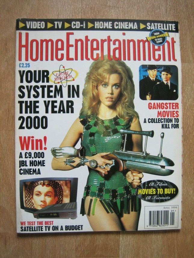 HOME ENTERTAINMENT (UK) magazine side cover Issue 10  April 1994