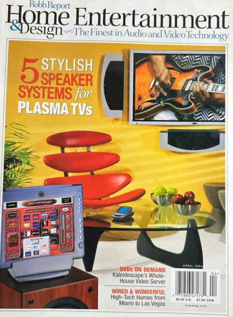 HOME ENTERTAINMENT (UK) magazine side cover  April 2004
