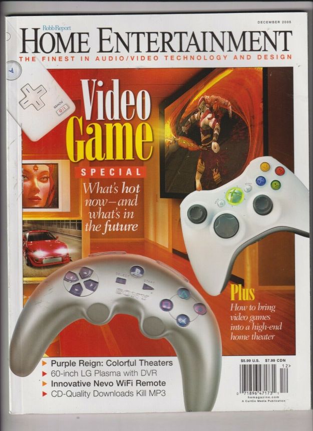 HOME ENTERTAINMENT (UK) magazine side cover  December 2005