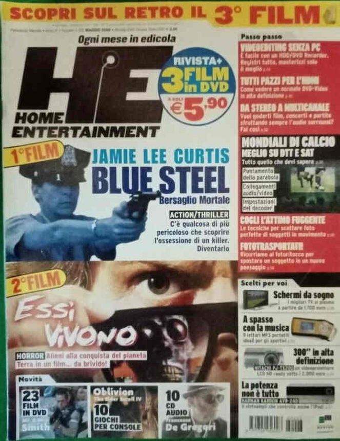 HOME ENTERTAINMENT (Italy) magazine side cover  May 2006