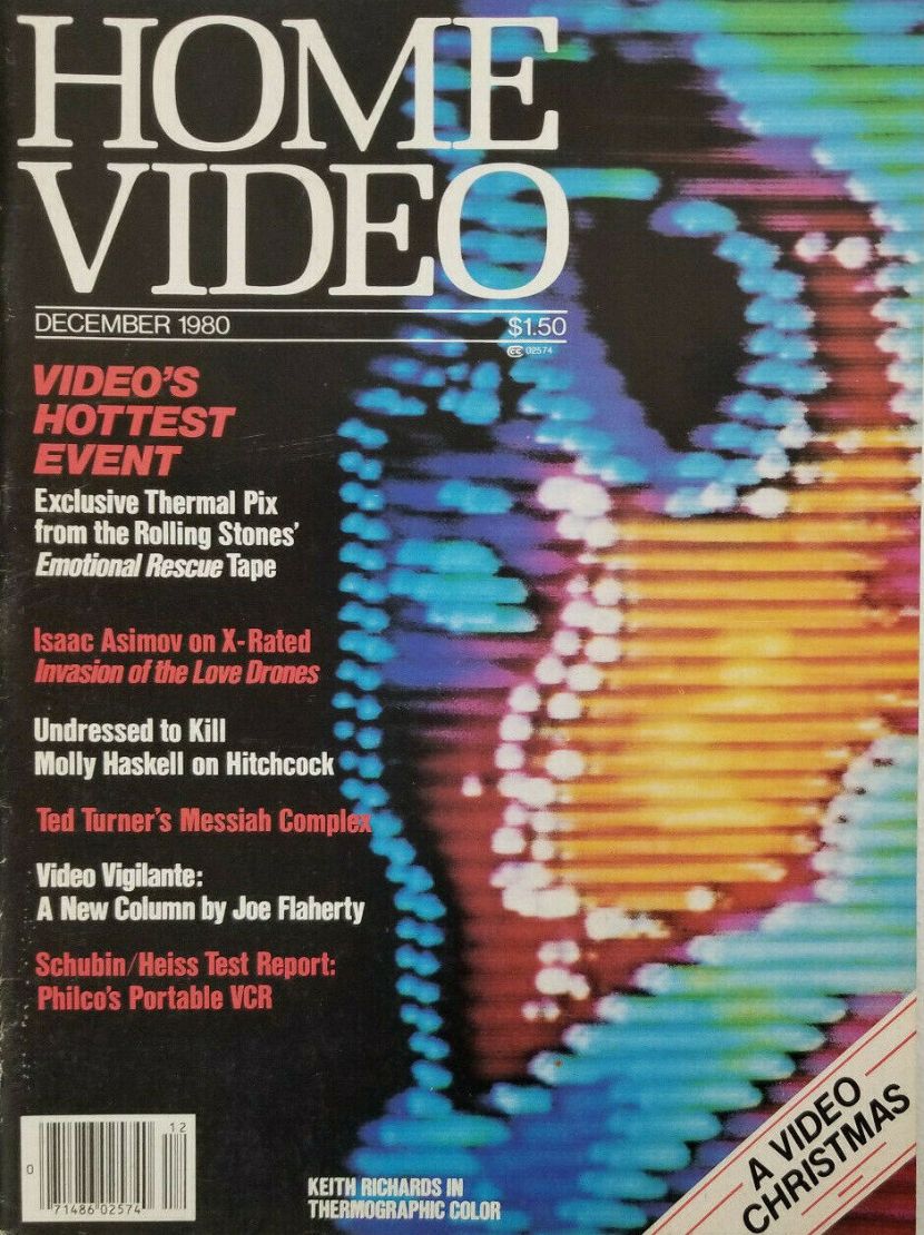 HOME VIDEO magazine side cover  December 1980