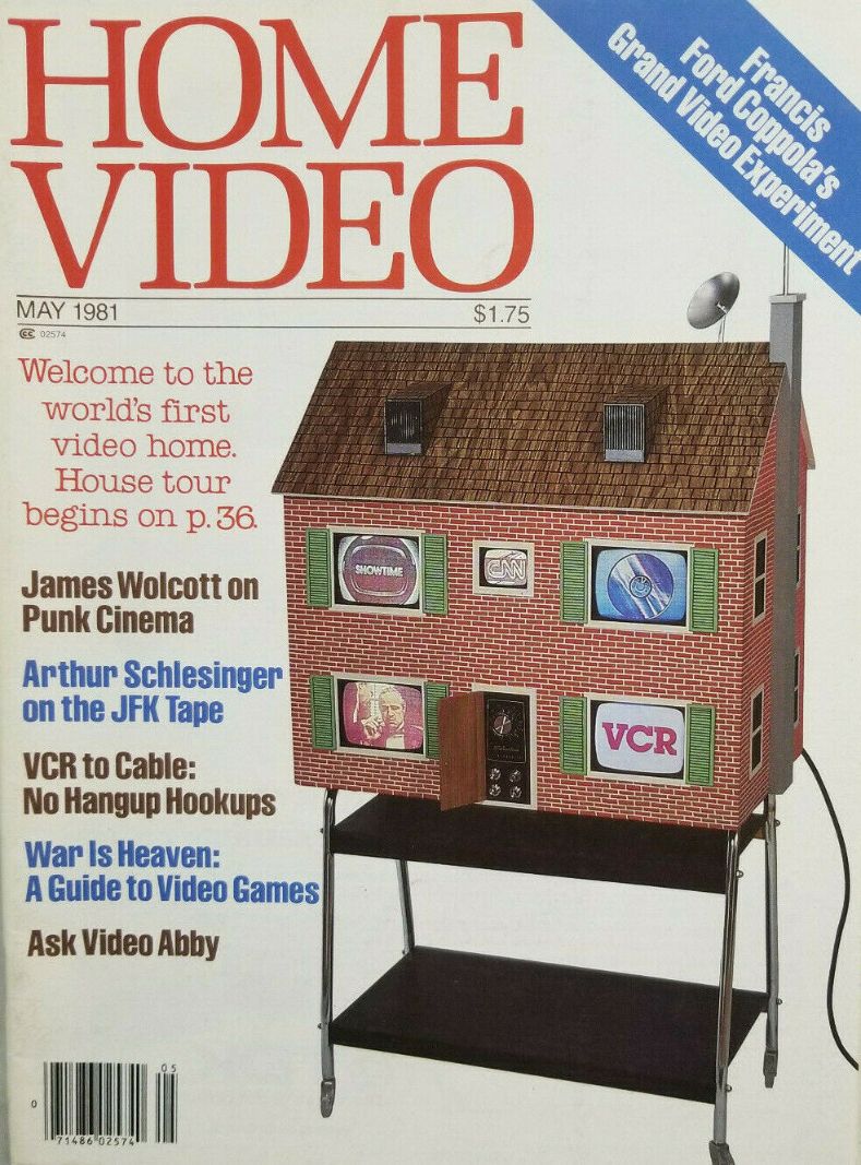 HOME VIDEO magazine side cover  May 1981