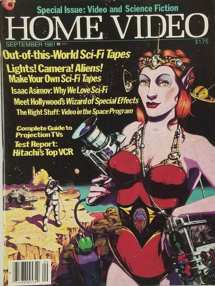 HOME VIDEO magazine side cover September 1981