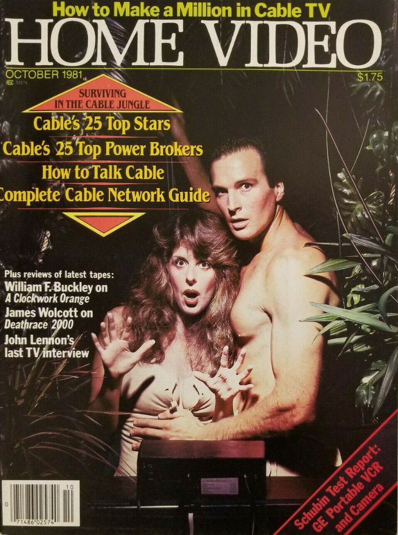 HOME VIDEO magazine side cover October 1981