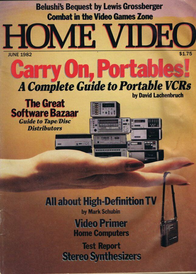 HOME VIDEO magazine side cover June 1982
