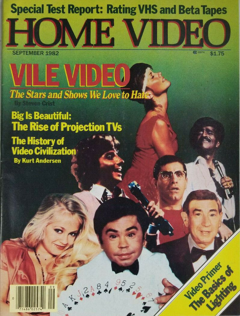 HOME VIDEO magazine side cover  September 1982