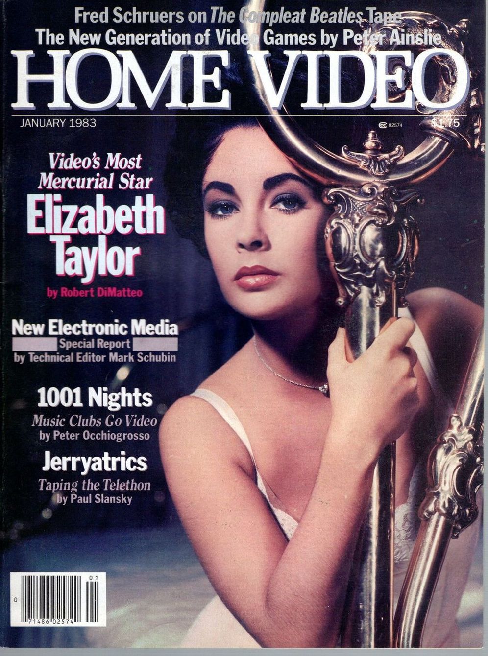 HOME VIDEO magazine side cover January 1983