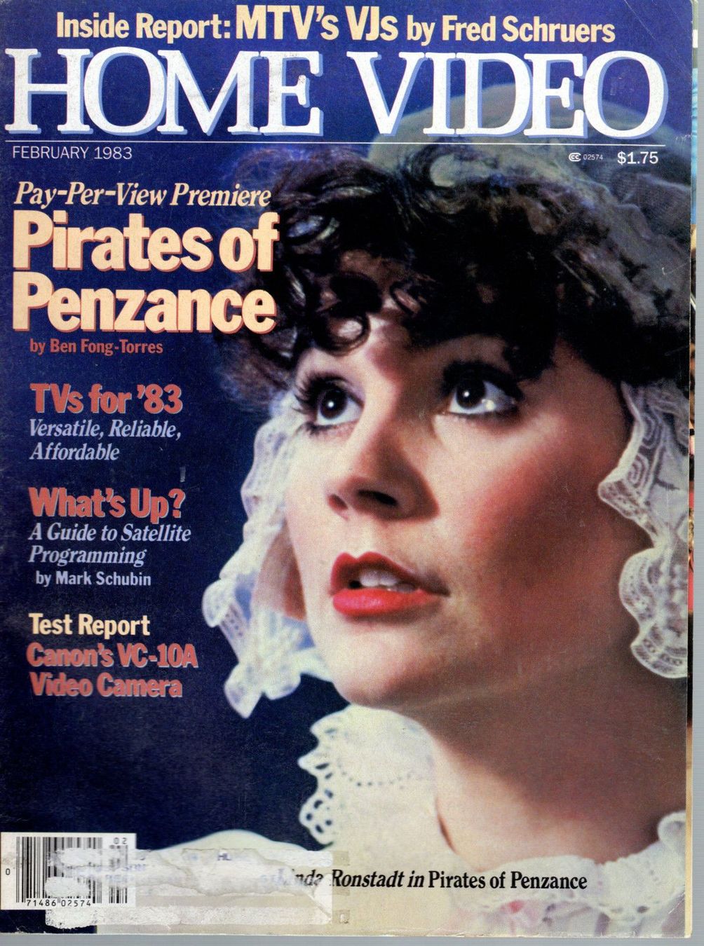 HOME VIDEO magazine side cover February 1983