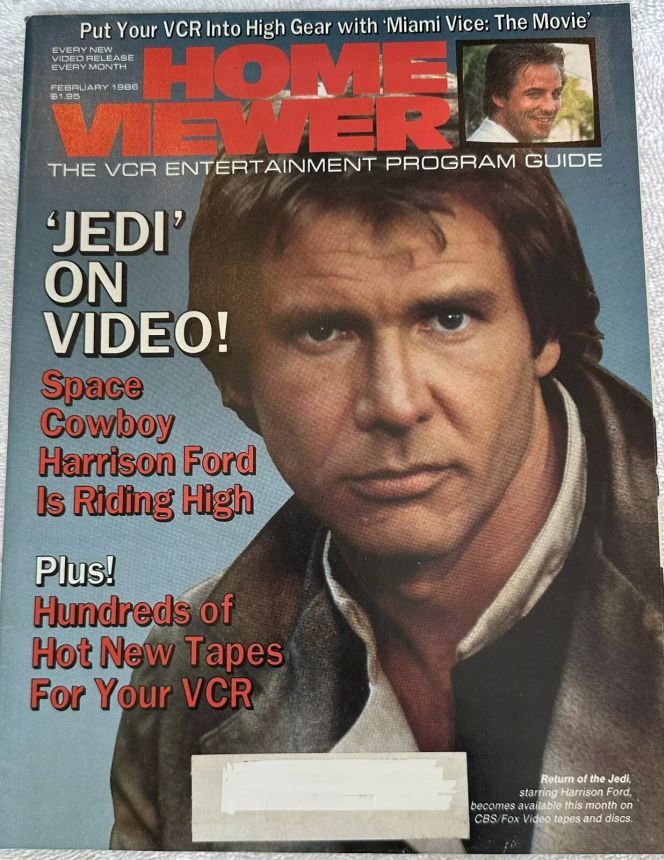 HOME VIEWER magazine side cover  February 1986