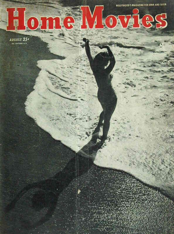 HOME MOVIES magazine side cover  August 1949