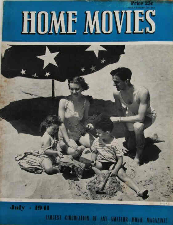 HOME MOVIES magazine side cover  July 1941