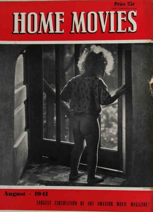 HOME MOVIES magazine side cover  August 1941