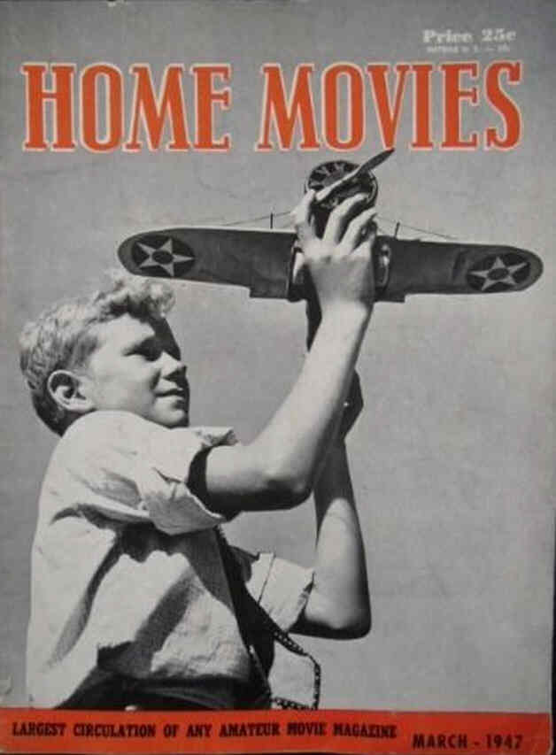 HOME MOVIES magazine side cover March 1947