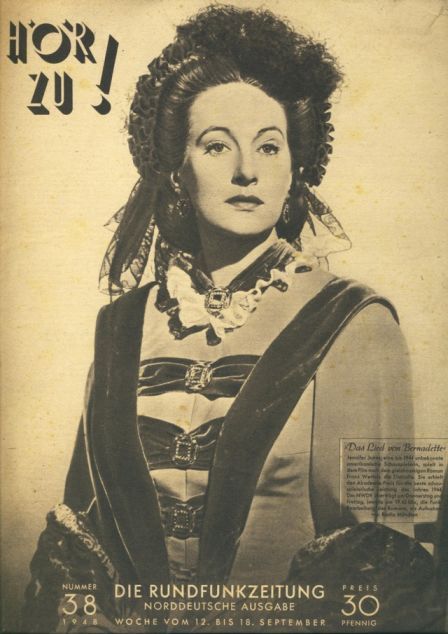 HORZU magazine side cover Issue 38  1948