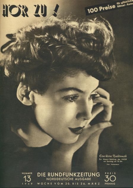 HORZU magazine side cover Issue 13  1949