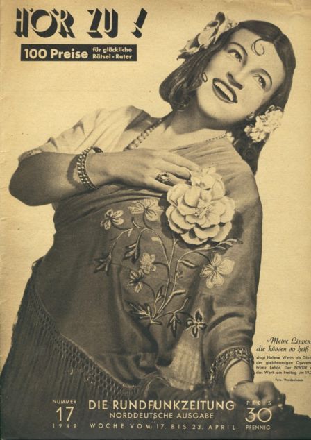 HORZU magazine side cover Issue 17  1949