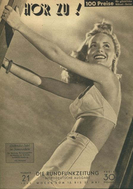 HORZU magazine side cover Issue 21  1949