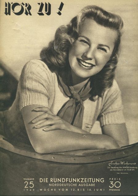 HORZU magazine side cover Issue 25  1949