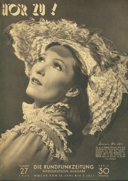 HORZU magazine side cover Issue 27  1949