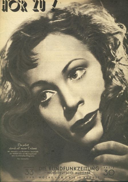 HORZU magazine side cover Issue 33  1949