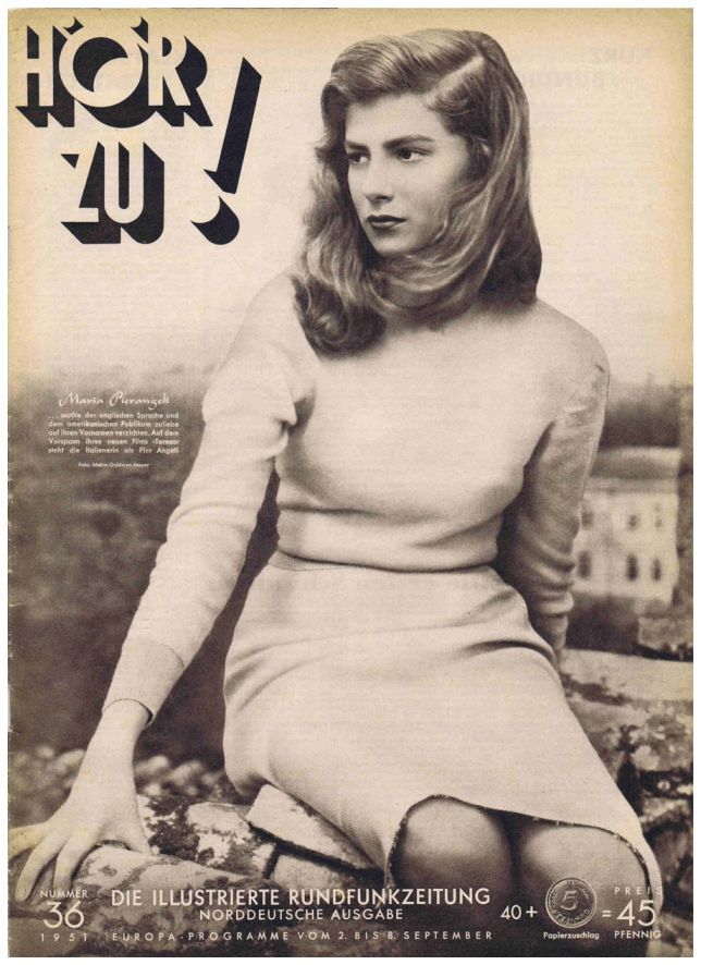 HORZU magazine side cover Issue 36  1951