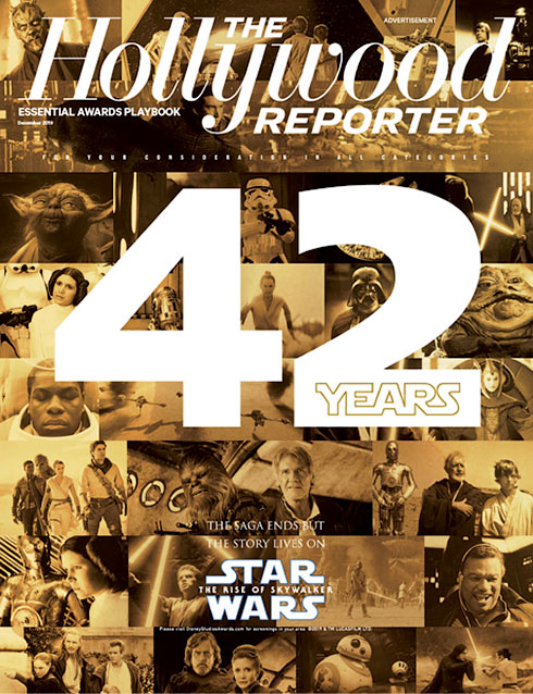HOLLYWOOD REPORTER | THE magazine side cover  December 2019