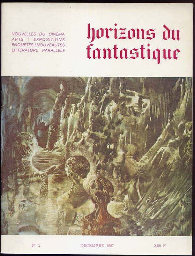HORIZONS DU FANTASTIQUE magazine side cover Issue 2  1967