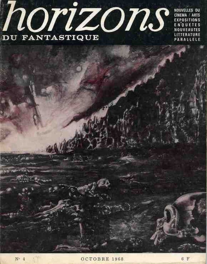 HORIZONS DU FANTASTIQUE magazine side cover Issue 4  1968