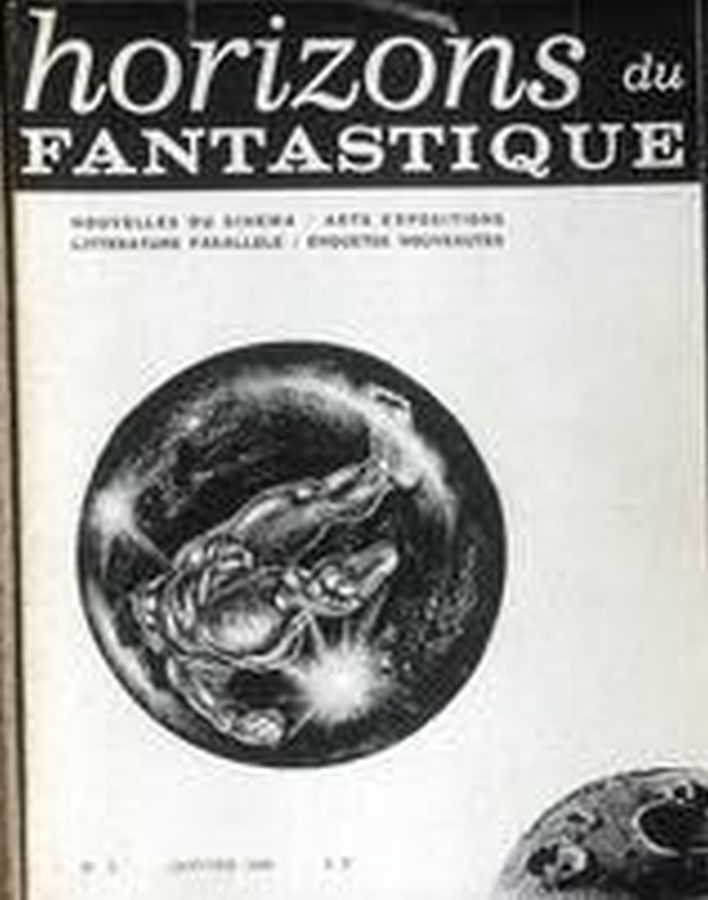 HORIZONS DU FANTASTIQUE magazine side cover Issue 5  1969
