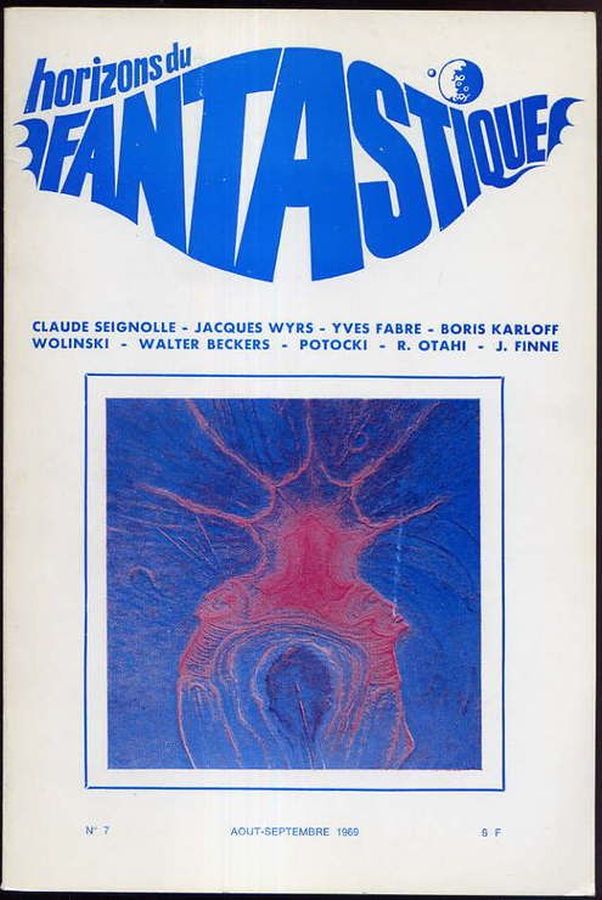 HORIZONS DU FANTASTIQUE magazine side cover Issue 7  1969