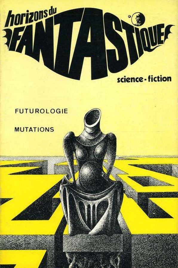 HORIZONS DU FANTASTIQUE magazine side cover Issue 16  1971