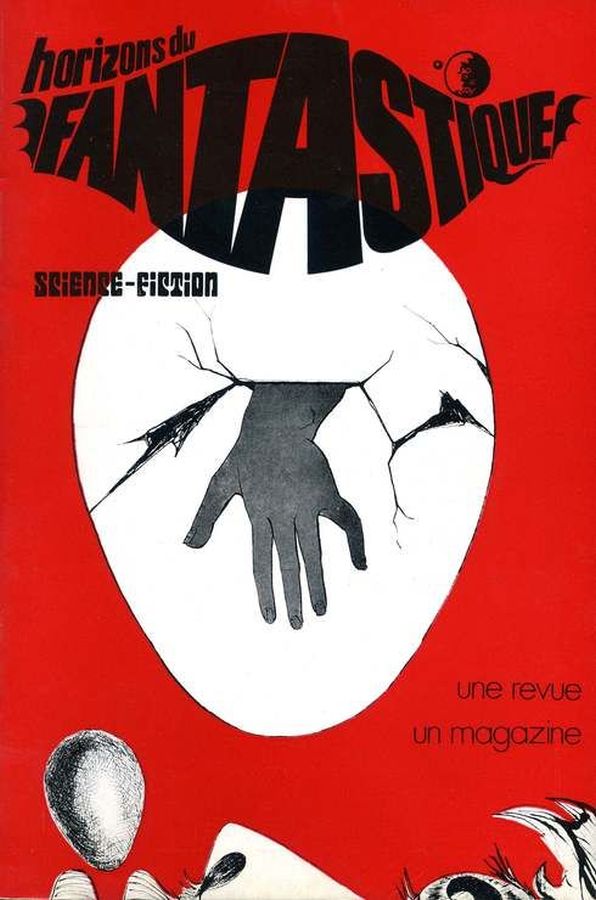 HORIZONS DU FANTASTIQUE magazine side cover Issue 19  1972