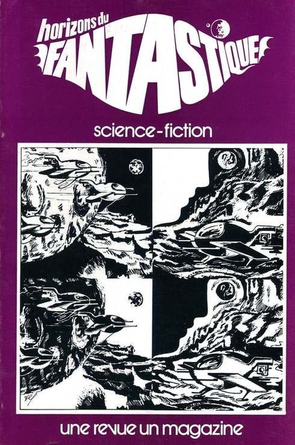 HORIZONS DU FANTASTIQUE magazine side cover Issue 22  1973