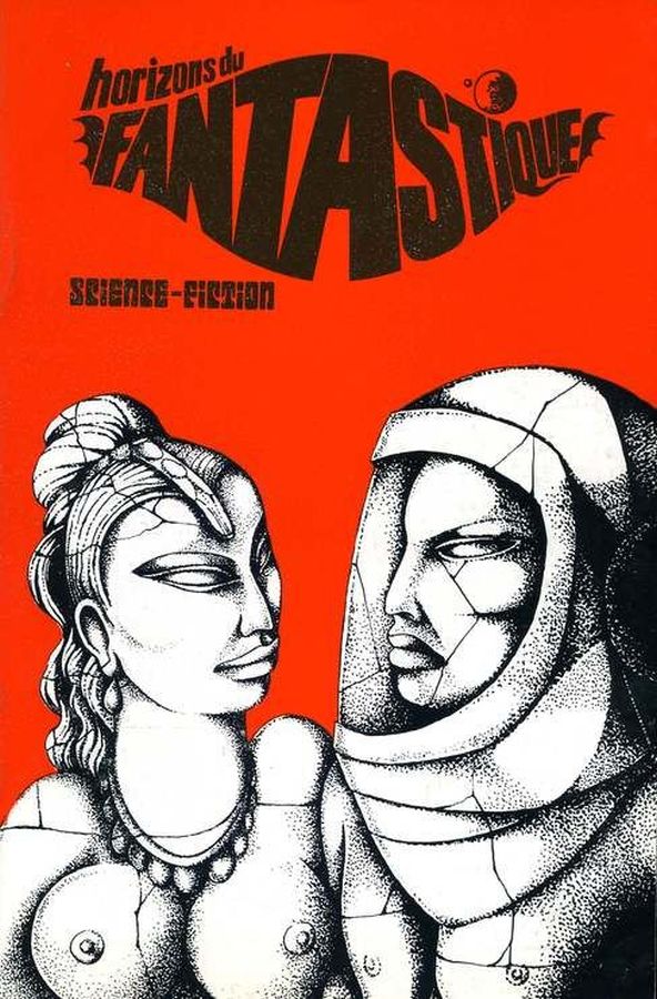 HORIZONS DU FANTASTIQUE magazine side cover Issue 23  1973