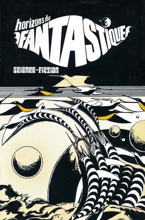 HORIZONS DU FANTASTIQUE magazine side cover Issue 24  1973