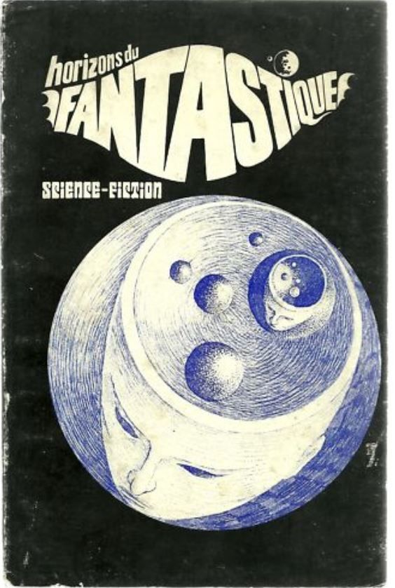 HORIZONS DU FANTASTIQUE magazine side cover Issue 25  1973