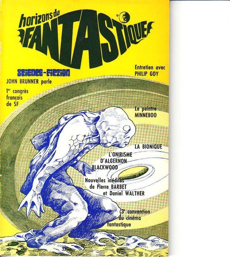 HORIZONS DU FANTASTIQUE magazine side cover Issue 28  1974