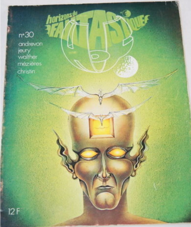 HORIZONS DU FANTASTIQUE magazine side cover Issue 30  1974