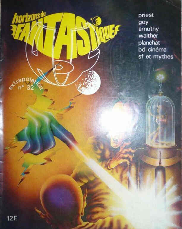 HORIZONS DU FANTASTIQUE magazine side cover Issue 32  1975