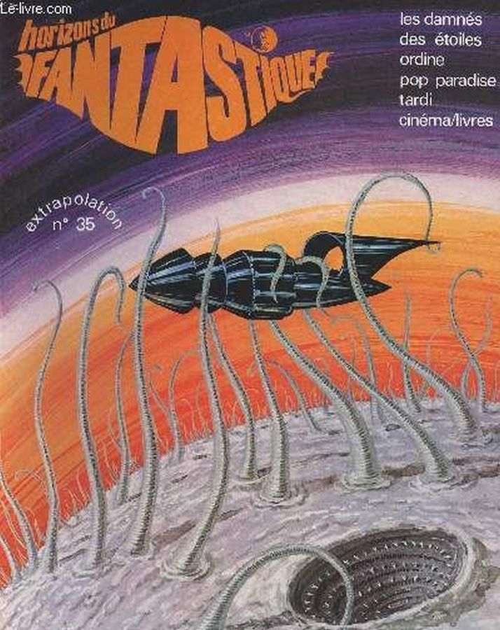 HORIZONS DU FANTASTIQUE magazine side cover Issue 35  1975