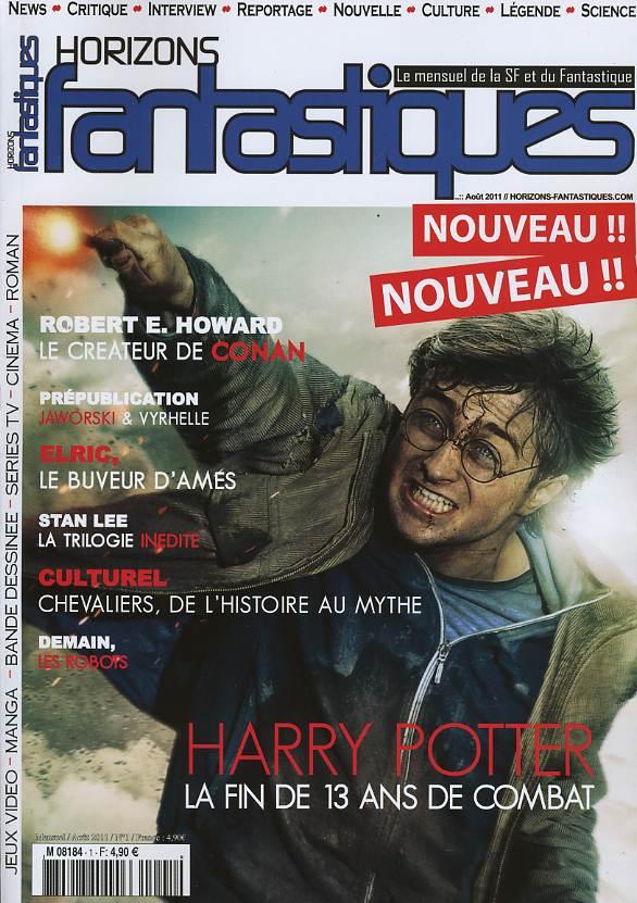 HORIZONS FANTASTIQUES magazine side cover Issue 1 August 2011