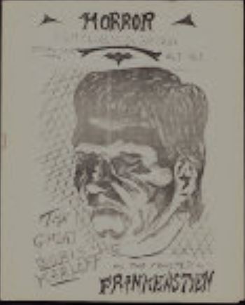 HORROR FILM CLUB OF GREAT BRITAIN | THE magazine side cover Issue 3  1964