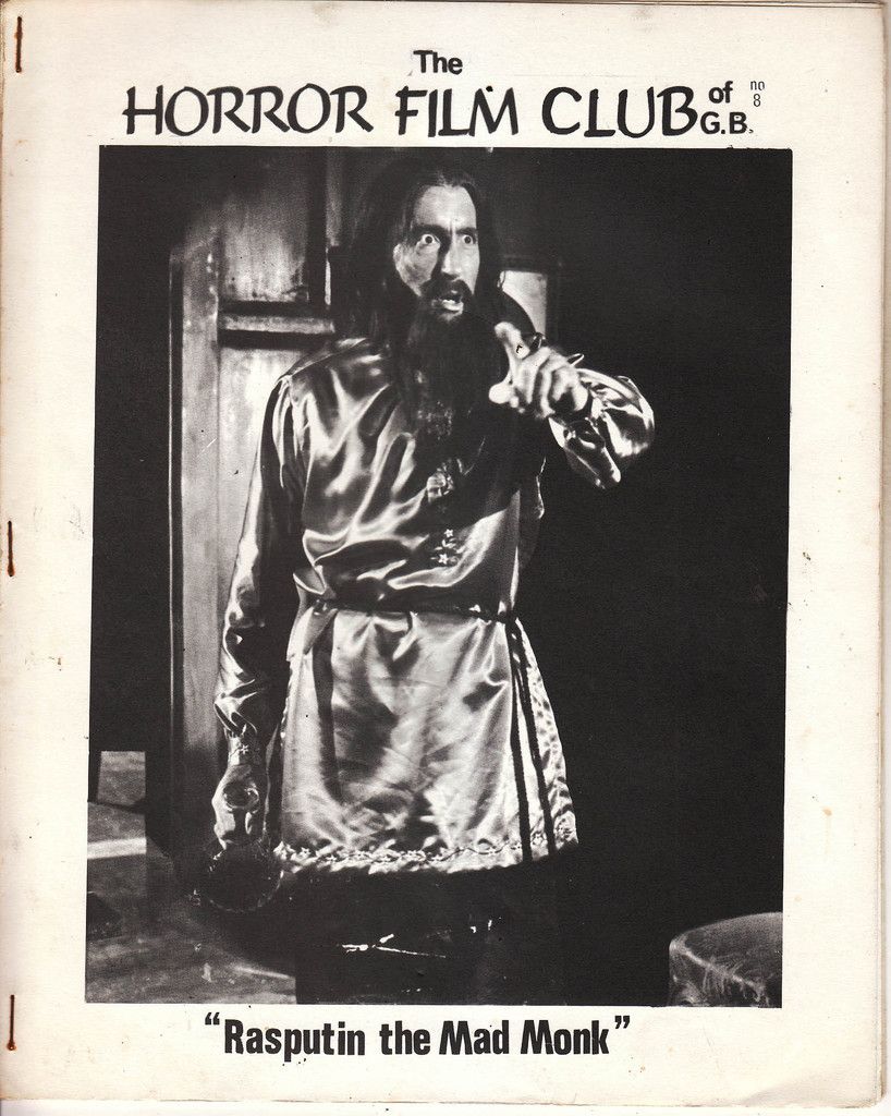 HORROR FILM CLUB OF GREAT BRITAIN | THE magazine side cover Issue 8 March 1966