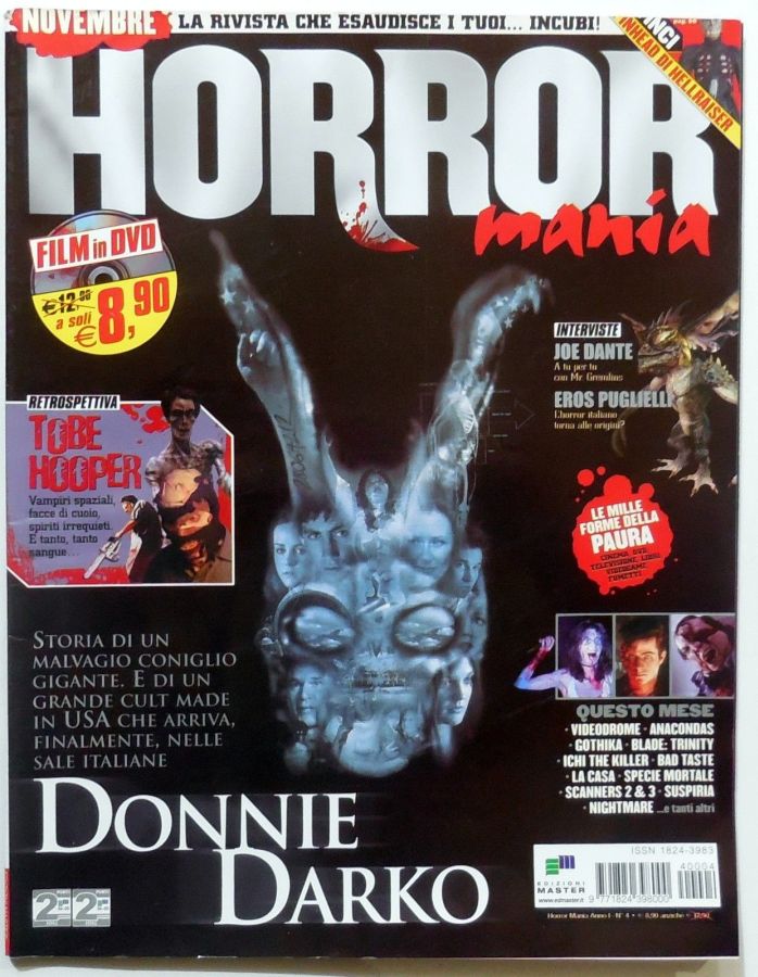 HORROR MANIA magazine side cover Issue 4 November 2004